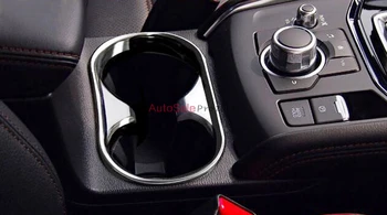 Pre Mazda CX-5 2018 ABS Chróm MATNÝ a ZRKADLO Interiérové Doplnky Vody Pohár Kryt Dekorácie Trim 1 Kus
