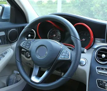 Pre Mercedes Benz C Trieda Coupé W205-2017 AMG Panel Monitora Rámu Orezania ABS Plast Príslušenstvo DIY Nálepky Auto-Styling