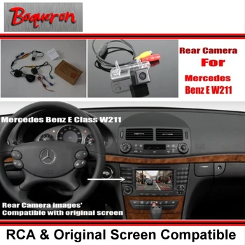 Pre Mercedes Benz E W211 E280 E300 E320 E55 E63 / Auto Zozadu Späť Do Zadnej strane Fotoaparátu sa Nastaví / RCA & Pôvodnej Obrazovky Kompatibilné