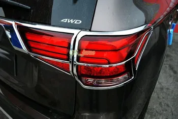 Pre Mitsubishi Outlander 2016 2017 ABS chrómovaný Zadné zadné Svetlo, Zadné Lampy Kryt dekorácie