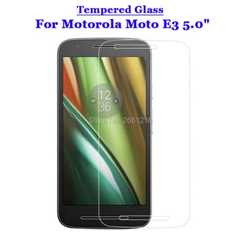 Pre Motorola Moto E 3 Tvrdené Sklo 9H 2.5 D Premium Screen Protector Film Pre Motorola Moto E 3 3. Gen 2016 E3 5.0