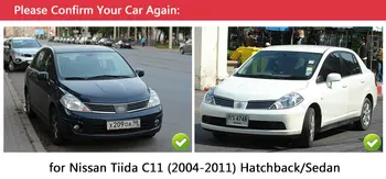 Pre Nissan Tiida C11 2004-2011 Chróm Kľučky Zahŕňa Tiida Latio Naopak Trazo Sedan 2006 Príslušenstvo Nálepky Auto Styling