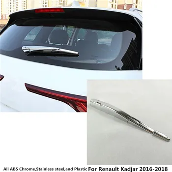 Pre Renault Kadjar 2016 2017 2018 auto styling detektor ABS chrome zadné zadný stierač skla tryska kryt rámu orezania chvost okno 4PCS