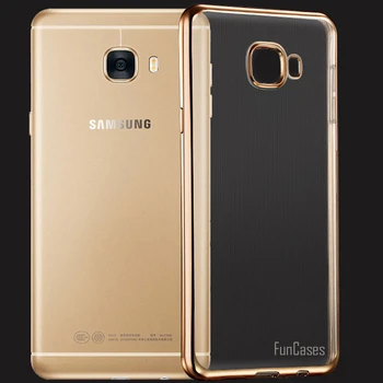 Pre Samsung Galaxy A5 2017 Prípade Jasné, Transparentné zlatenie Mäkké TPU Zadný Kryt pre Samsung A5 2016 2017 Silikónové Coque