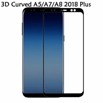 Pre Samsung Galaxy A5 A7 A8 2018 Plus Sklo Tvrdené Úplné Pokrytie Ochranné Sklo Na Samsung Galaxy A530 A730 Screen Protector