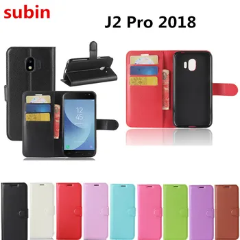 Pre Samsung Galaxy J2 Pro (2018) Prípade Peňaženky Štýl Kože Telefónu Zadný Kryt Pre Samsung J2 Pro 2018 SM-J250F J250 Telefón Prípade