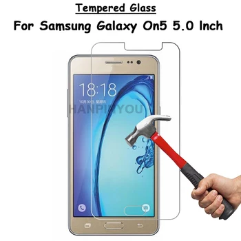 Pre Samsung Galaxy On5 G5500 Jasné, Tvrdené Sklo Screen Protector Ultra Tenké v nevýbušnom Ochranný Film + Súpravu na Čistenie