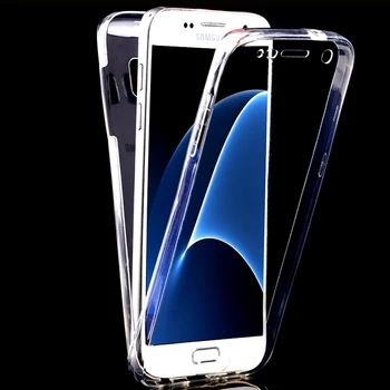Pre Samsung Galaxy S7 S7 okraji plus G360 G530H S6 S6edge plus G313H G355H Poznámka 3) Poznámka 4 celého tela Transparentné TPU Mäkké prípade