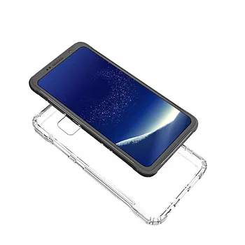 Pre Samsung Galaxy S8 Aktívne Ultra Tenké TPU Pevného Akryl Prípade Shockproof Priehľadný Číry Kryt Pre Samsung Galaxy S8 Aktívne @