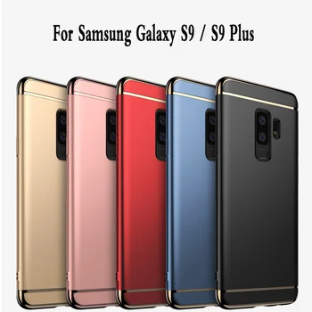 Pre Samsung Galaxy S9 puzdro fundas pevného 3 v 1 pre ochranu Telefónu obal Pre Samsung Galaxy S9 Plus kryt luxusné s9+ prípade armor