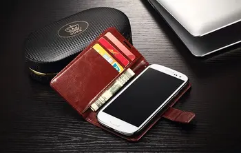 Pre Samsung s3 Prípade držiteľa karty cover obal pre samsung galaxy S3 i9300 kožené telefón prípade, ultra tenkú peňaženku flip cover