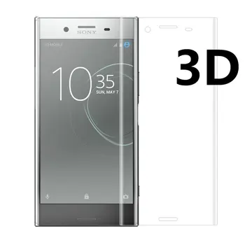 Pre Sony Xperia XZ1 Kompaktný G8441 3D Zakrivené úplné Pokrytie tvrdeného Skla Screen Protector fólia pre Sony Xperia XZ2 dual Kompaktný