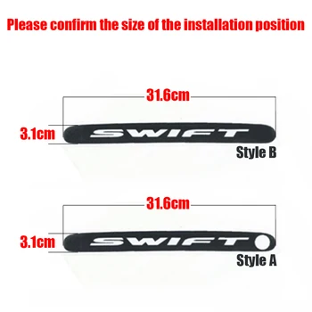 Pre Suzuki Swift Prídavné Brzdové Svetlo Nálepky Styling Uhlíkových Vlákien Brzdové svetlo Nálepky Auto Dekoratívny Kryt auto príslušenstvo