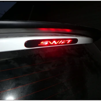 Pre Suzuki Swift Prídavné Brzdové Svetlo Nálepky Styling Uhlíkových Vlákien Brzdové svetlo Nálepky Auto Dekoratívny Kryt auto príslušenstvo
