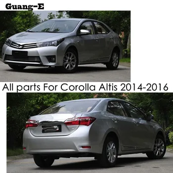 Pre Toyota Corolla Altis 2016 Auto kryt Nárazníka motora, ABS Chrome trim na Prednej spodnej Mriežky Grilovacia Mriežka, odsávače okraji 1pcs