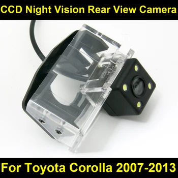 Pre Toyota Corolla Sedan 2007 2008 2009 2010 2011 2012 2013 Auta CCD, Nočné Videnie 4LED Zálohy parkovacia Kamera Nepremokavé Parkovanie