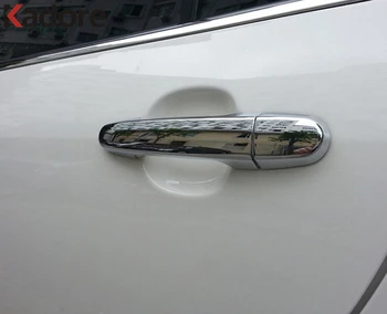 Pre Toyota Hilux Vigo Fortune Vios Corolla Innova RAV4 Camry 2005-2013 ABS Chróm kľučky Chytiť Kryt Výbava 8pcs Auto Styling