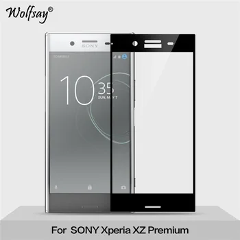 Pre Tvrdené Sklo Sony Xperia XZ Premium Screen Protector Farba Anti-Výbuch Úplné Pokrytie Fólia Pre Sony Xperia XZ Premium Sklo
