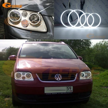 Pre Volkswagen VW Touran 2003 2004 2005 2006 Vynikajúce Angel Eyes Ultra jasné osvetlenie ccfl angel eyes auta Halo Krúžok