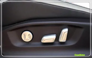Pre VW Volkswagen PASSAT B8 2017 2018 ABS Matný autosedačky nastavenie Tlačidlo Krytu Výbava nálepkou, vysokej +nízka vybavenou
