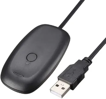 Pre Xbox 360 Gamepad PC Adaptér, Čierna USB Prijímač Podporuje Microsoft Wireless Xbox360 Controller
