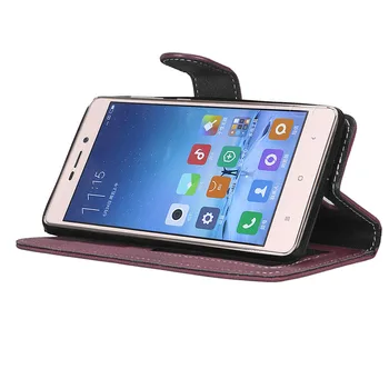 Pre Xiao Redmi 3s Prípade Matné PU Kože Flip Telefónu Tašky Pre Xiao Redmi 3s Ultra Tenké Business Peňaženky Telefón Taška puzdro
