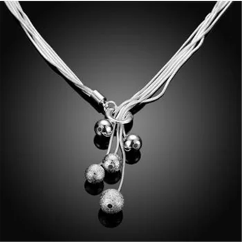 Predaj 925 sterling silver náhrdelník 18-palcové zmluvne kolo sladké ShaGuangZhu kvality strieborný náhrdelník