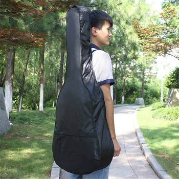 Predaj prenosných 36 38 39 40 41'inchacoustic bass guitar bag batoh 420 D vodotesné puzdro mäkké koncert kryt s popruhom cez rameno, lacné