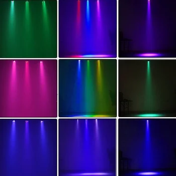 Prenosné LED, 12W RGBW Mini stage Osvetlenie 8CH DMX-512 12 LED Fáze Svetlo Laserový Projektor Svetlá pre Disco Party Club DJ DA