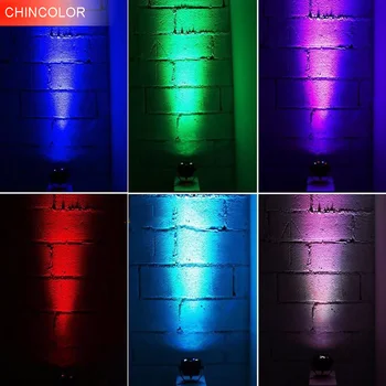 Prenosné LED, 12W RGBW Mini stage Osvetlenie 8CH DMX-512 12 LED Fáze Svetlo Laserový Projektor Svetlá pre Disco Party Club DJ DA