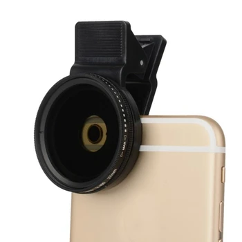 Prenosné Nastaviteľné 37mm Neutrálne Klip-na ND 2-400 Fotoaparát Telefónu Filter Univerzálny Objektív pre iPhone Android IOS Mobilný Telefón