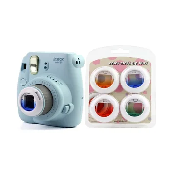 Prenosné Roztomilý 4 Farby Sklon Kamery Filter zblízka Objektív Pre Fuji Instax Mini 7s/8/8 /Kitty Polaroid