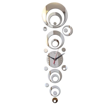 Priamy predaj 3d akrylátové nástenné hodiny ihly zrkadlo domáce dekorácie moderný dizajn diy quartz nálepky sledovať nábytok nálepky