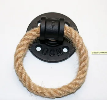 Priemer:7 cm Americký Tvorivé príruby krúžok kľučky Konopné lano nábytok rukoväť