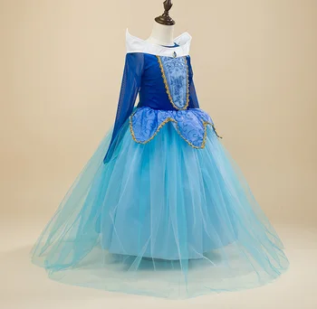 Princezná Šaty Dievčatá Šípková Ruženka Halloween Cosplay kostým dieťa strany nosiť oblečenie, Letné Elsa 2016 Kostým Partys Aurora