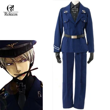 Prispôsobený Anime APH Osi právomoci Hetalia Prusko Cosplay Kostým Modrej Námorníckej Uniforme
