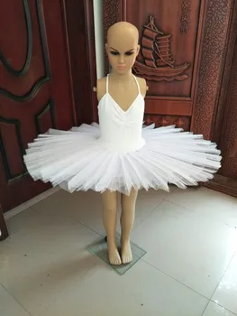 Profesionálne Balet Tutu White Swan Lake Tanečných Kostýmov, Palacinka Dievčatá Klasický Balet Tutu Trikot Baletné Šaty Pre Deti