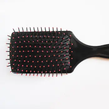 Profesionálne Black Pádlo Vankúš Vlasy Masáž Kefou Hairbrush Hrebeň Plastový Hrebeň Menej Spleti Vlasov Kefa