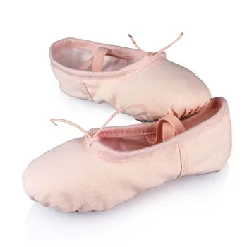 Profesionálne Dieťa Dievčatá, Deti Bavlna Plátno Mäkké Baletu Tanečnej Praxi Topánky