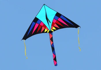 Profesionálne Kite Nové Hračky, 2 m Vysoko Kvalitný zdroj Trojuholník Kite S Rukoväťou A Linka Dobrá Lietania Hot Predaj