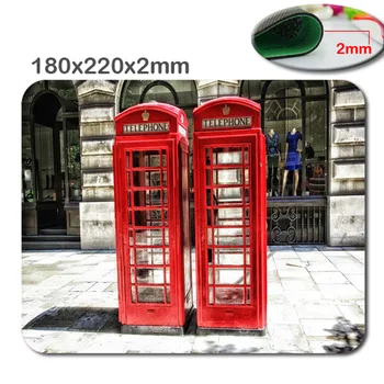 Profesionálne Rýchly tlač veľkosť 220 * 180 * 2 mm 2016 Londýne Telefón BoothsNews Predávať Nové Malej Veľkosti Podložka pod Myš Non-Protišmykové Gumené Podložky