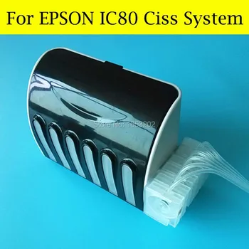Prázdne 6 Farebných/Súbor IC80 Ciss Pre EPSON IC80 Ciss Systém Pre Epson EP707A/777A/807AB/807AR/807AW/977A3 Tlač