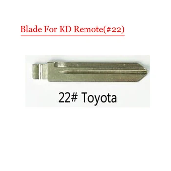 Prázdne kovové Uncut Flip Diaľkové Tlačidlo Typ Kotúča 22# pre Toyota 10pcs/veľa