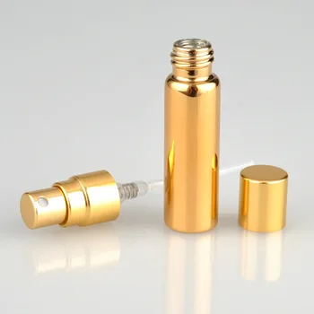 Prázdne Naplniteľné Parfum Rozprašovač Fľaša UV Náter arabčina sklo parfumy fľaša 5ml metalické zlato, striebro parfum dávkovač
