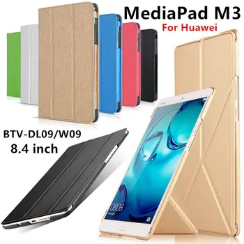 Prípad Pre Huawei MediaPad M3 puzdro M3 8.4 in Kožené BTV-DL09 BTV-W09 Ochranný plášť Chrániča M3 Tablet Prípade PU Rukáv