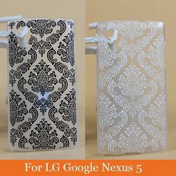 Prípad pre LG Google Nexus 5 E980 D820 D821Vintage Paisley Kvet Maľovanie Prípade Pevný Plastový Zadný Kryt puzdro Pre LG Google Nexus 5