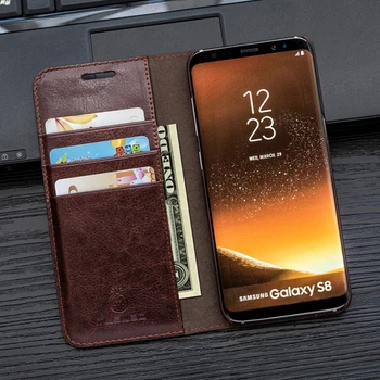 Prípad Pre S8 Plus Musubo Luxusné Kožené vyklápací Kryt pre Samsung Galaxy Note 8 S7 okraji S6 okraji Plus S5 S4 S3 Prípadoch Peňaženky telefón taška