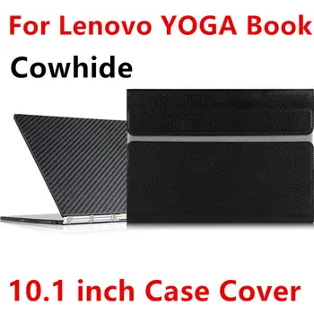 Prípade Cowhide Pre Lenovo YOGA KNIHY Rukáv Ochranné puzdro Smart cover pravej Kože Tablet Pre jogy knihy 10.1 palcový PU Chránič puzdro