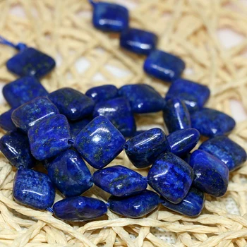 Prírodné Lapis Lazuli krásna 10 mm očarujúce námestí gem Voľné Korálky diy Šperky robiť 15 palcov MY5210