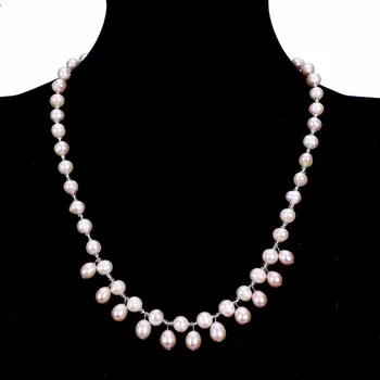Prírodné Originálne Perlový Náhrdelník Matka Darček Drahých Kolo Ružová Fialová Pearl Šperkov Náhrdelník pearl korálky prívesok